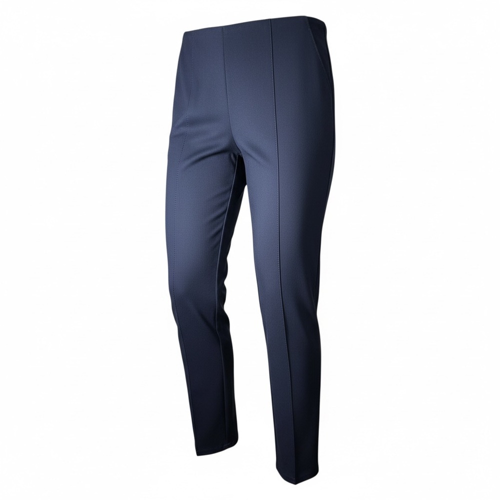Slim Factor by Investments Navy Blue Slim Straight Pants Size Small Short | NWT